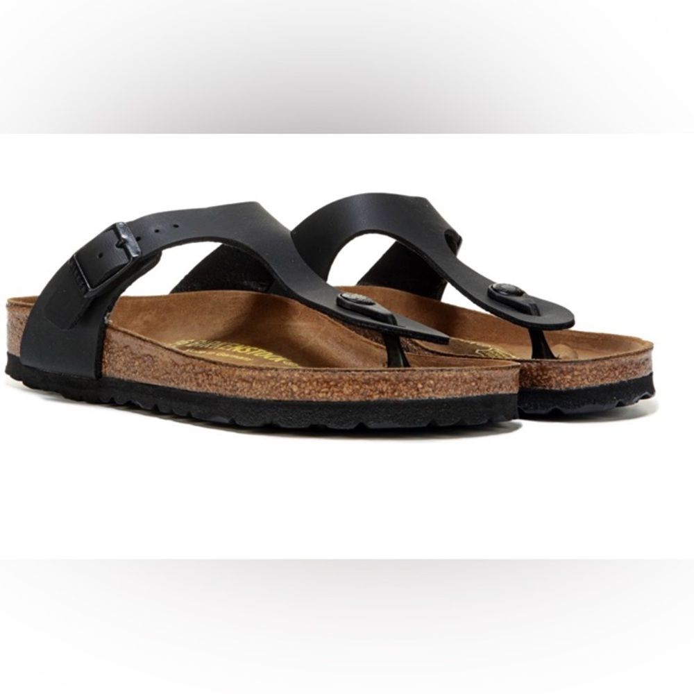 Black Birkenstock Gizeh Sandals Size 36 (5-5.5) EUC